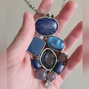 Chico's long statement necklace adjustable clasp